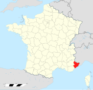 Alpes maritimae (praefectura Franciae): situs