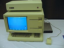 An Apple Lisa desktop computer.