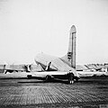 l'Avro Tudor C5, G-AKBZ 'Star Falcon' de British South American Airways (en) à l'aérodrome de Wunstorf en 1948.