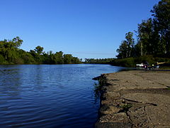 Balneario sobre el Río Cuareim