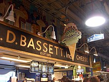 Reading Terminal Market in Center City in January 2011 Bassett's Ice Cream at Reading Terminal.JPG