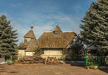 Biserica de lemn „Adormirea Maicii Domnului” din Măcăreuca, raionul Drochia (înc. sec. al XIX-lea). Fotograf: IurieSvet