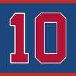 Chipper Jones's number 10 was retired by the Atlanta Braves in 2013. BravesRetired10.png