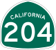 State Route 204 marker