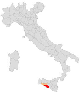 Circondario di Girgenti – Localizzazione