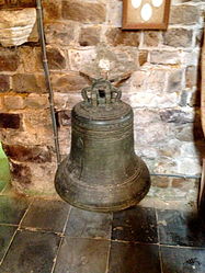 Cloche de la chapelle réalisée en 1659 sous le priorat de Jeanne Van Blitterswijck.