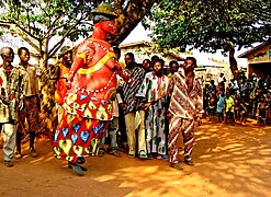 Festival gèlèdé à Cové