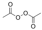 Strukturformel von Diacetylperoxid