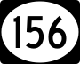 Route 156 marker