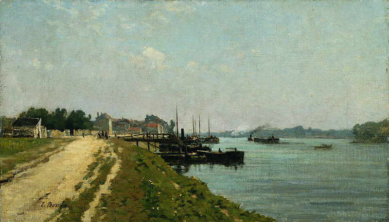 File:Eugène Boudin - Bords de la Seine.jpg