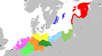 Extent of the Hanseatic League, showing the Circles