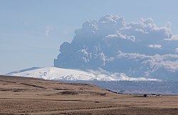 Éruption de l'Eyjafjöll de 2010.