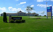 MAPI offices, in the Fairfield Business Park located north of Fairfield, Iowa. It was built according to Maharishi Sthapatya Veda principles. Fairfield Business Park, Fairfield IA.JPG