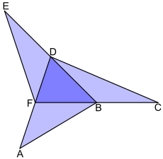 Flächengleichheiten angrenzender Dreiecke (Figur 3)