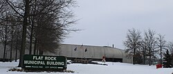 The Flat Rock Municipal Building at Gibraltar Road in December 2010