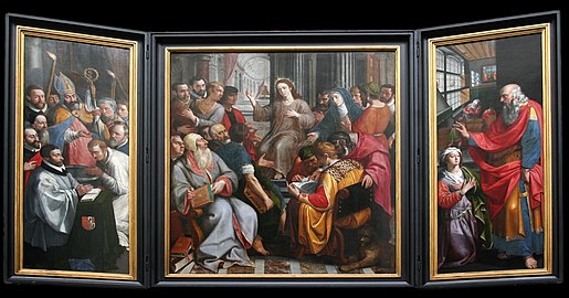 Jésus parmi les docteurs Cathédrale Notre-Dame d'Anvers