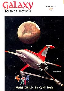 Mars Child (1951), su primera entrega ocupó la portada de mayo de la revista Galaxy Science Fiction.