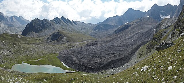 Glaciar rocoso de Marinet I - Valle de Marinet (Saint-Paul-sur-Ubaye, Francia)