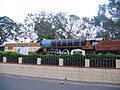 Modelul de locomotivă WPSteam cu aburi (1:3) în Guntur, India.