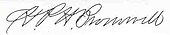 signature de Henry P. H. Bromwell