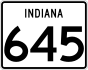 State Road 645 marker