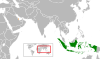 Location map for Indonesia and Qatar.