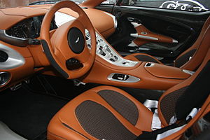 Interior of Aston Martin One77