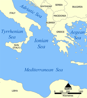 The Ionian Sea.