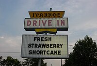 Signage for Ivanhoe's Restaurant