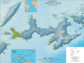 Topographic map of Livingston Island and Smith Island.