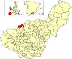 Situación de Montillana