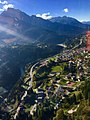 Lozzo di Cadore dall'elicottero