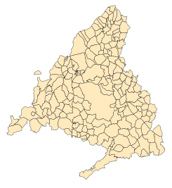 Municipal Map of the Community of Madrid.