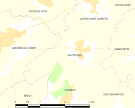 Mapa obce Hauteville