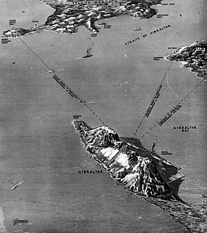 Carte de Gibraltar pendant la Seconde Guerre mondiale.jpg