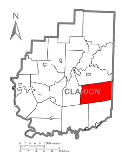 Vị trí trong Quận Clarion, Pennsylvania