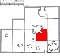 Location of Montville Township in Medina County