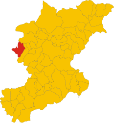 ベッルーノ県におけるコムーネの領域