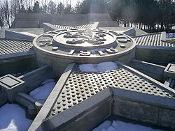 Memorial of the Tutrakan battle in the Military cemetery of Tutrakan