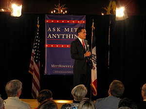 Former Massachusetts Gov. Mitt Romney, a GOP p...