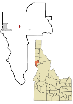 Location of Lapwai, Idaho