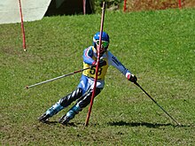 Nicolò Agostini im Weltcup-Slalom von Faistenau im August 2010