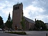 R.K. Kerk Johannes Onthoofding, driebeuk en achthoekige doopkapel in de stijl van de Bossche School