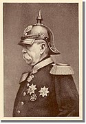 Otto von Bismarck met pickelhaube