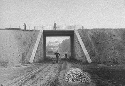Passage inférieur du chemin de Wissous à Montjean, vers 1887.