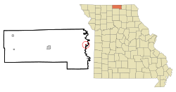 Location of Livonia, Missouri