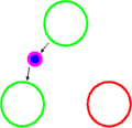 Blue quark emits a blue–antigreen gluon