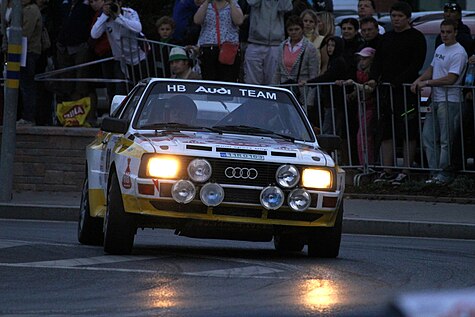 Audi Sport Quatro při Historic Show Rally Bohemia