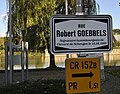 Zu Schengen gouf d'Strooss nach zu Liefzäite vum Robert Goebbels genannt.