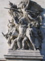 La Marsellesa, en el Arco de Triunfo de París.